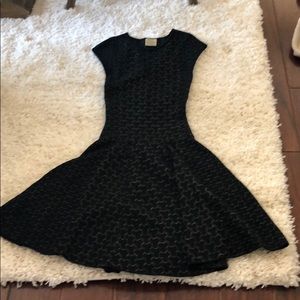 Black knit dress